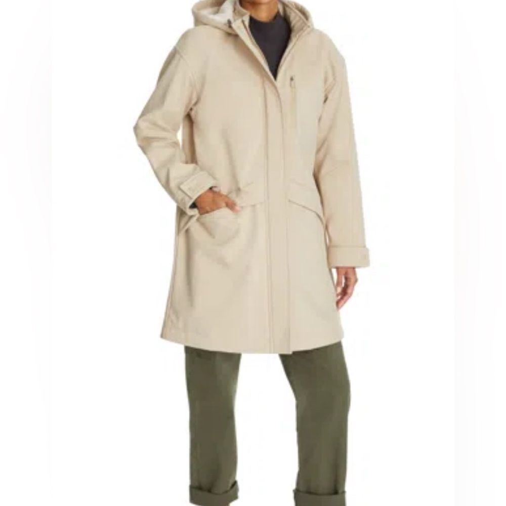 Bass Outdoor Women's Stadium Parka Jacket In Cream NWT Size L